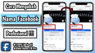 Cara Mengubah Nama Facebook Profesional | Ganti Nama Facebook Pro