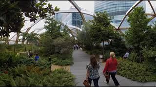 360 Video - Crossrail Place Roof Garden, Canary Wharf - Canary Wharf case study