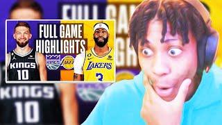 Lvgit Reacts To KINGS at LAKERS | NBA FULL GAME HIGHLIGHTS | November 11, 2022