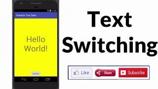 Random Text  With Button Click ||  Random string || Android Studio Tutorial - First Android App