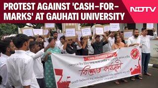 Assam News | Gauhati University Students Protest Against Alleged 'Cash-For-Marks' Scam