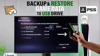 How to Backup All PS5 Games Data to USB Drive! [Restore it Later]