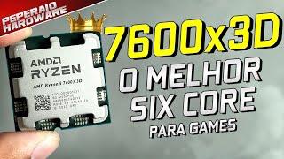 RARÍSSIMO!! RYZEN 5 7600x3D, o SIX Core mais rápido para games do mundo! Desempenho de I9, TDP de I3