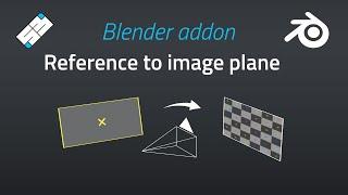 Reference to image plane - SB Blender addon