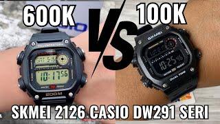 Review SKMEI 2126 Casio DW291 Versi Murah  AMPUN DAH SKMEI 600K VS 100K