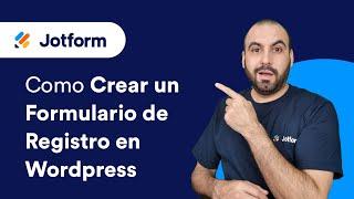 Como crear un formulario de registro en Wordpress