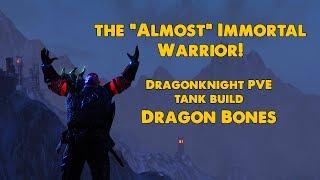 ESO - The "Almost" Immortal Warrior - Dragonknight PVE Tank Build - (Dragon Bones)