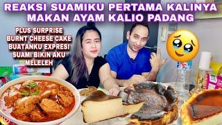 REAKSI SUAMIKU BIKIN MELELEH PERTAMA KALI AKU BUATIN KALIO AYAM KHAS PADANG DAN CHEESECAKE 