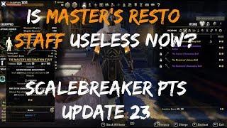 Is Master's Restoration Staff Completely Useless Now? (ESO Scalebreaker PTS, Week 3)