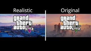 Grand Theft Auto V Realistic & Original Trailer Side By Side