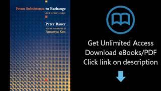 Download From Subsistence to Exchange and Other Essays (New Forum Books) PDF