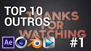 Top 10 Outro Templates #1 - Cinema 4D & After Effects