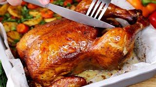 The recipe won over all the guests! Juicy baked chicken for Christmas dinner! Easy and very tasty!