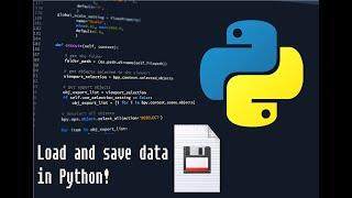 Save and Load in Python With the Open Function