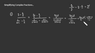 Simplifying Complex Fractions