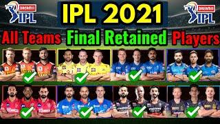 IPL 2021 All Teams Final Retained Players | All Teams Retention IPL 2021 | IPL 2021 Retained List |