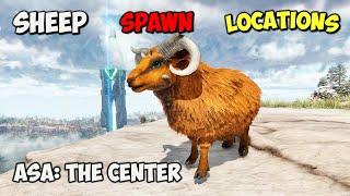 (ASA The Center) ALL Ovis & Mutton Spawn Locations On ARK Survival Ascended