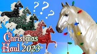 My Breyer Model Horse Christmas Haul 2023! || Unicorns! Decorators! Holiday Themed Models & More!