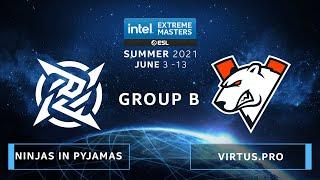 CS:GO - Virtus.pro vs. Ninjas in Pyjamas [Inferno] Map 2 - IEM Summer 2021 - Group B