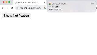 Push notifications using vanilla Javascript #pushnotifications #notification #javascript