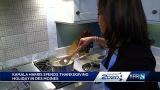 Exclusive one-on-one in kitchen with Kamala Harris for Thanksgiving