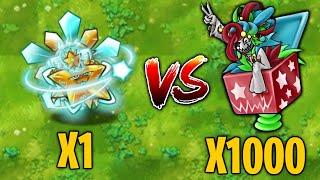 PVZ Fusion Challenge Part 74 - 1 Plants Fusion + Fire Rate VS 1000 Clown Queen Zombie -Who Will Win?