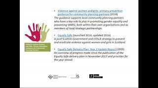 Webinar: Primary prevention of VAW exploring good practice in employment and the workplace