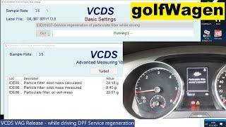 VW Passat B8 DPF service regeneration while driving VCDS VAG activation