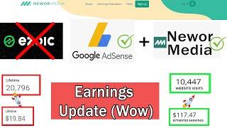 Newor Media & Adsense Earnings Update [**You will NOT Believe!] Best Ezoic Alternative & Ad Network