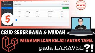 CRUD | Cara Menampilkan Data Relasi Antar Tabel di Laravel