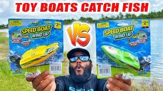 TOY BOAT CATCHES FISH!!! Monster Mike Fishing