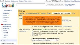 Gmail: How to Configure Forwarding and POP/IMAP Access