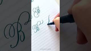 Capital B flourishes  #calligraphy #shorts #flourishing