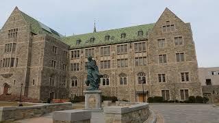 ⁴ᴷ⁶⁰ Walking Boston College in Chestnut Hill, Massachusetts