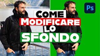 MODIFICARE lo SFONDO di una Foto con Photoshop [Tutorial ITA]