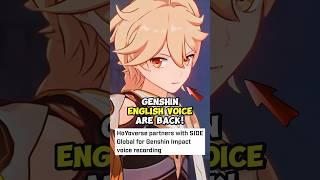 Huge Update on Genshin English Voice!