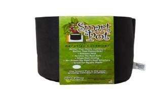 Smart Pots 20 Gallon Smart Pot Soft Sided Container Tan with Strap handles