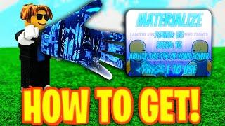 *NEW* HOW TO GET MATERIALIZE GLOVE In SLAP BATTLES & ORB OF HONOR BADGE + SHOWCASE! Roblox