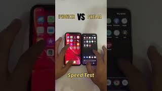 Iphone xr vs pixel 4a Speed Test Comparison #shorts