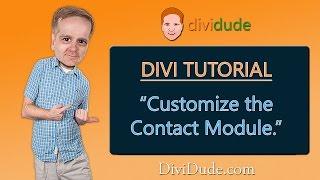 Divi 3 Tutorial: Customize the Contact Module - Video 11