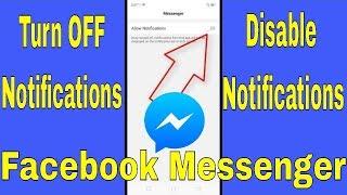 How to Turn OFF Facebook Messenger Notifications on Android | Disable FB Messenger Notifications