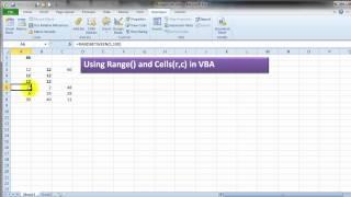 Excel VBA Range/Cell reference