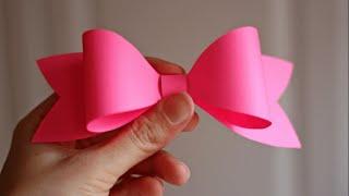 DIY:Милый бант из бумаги|Bow from paper)