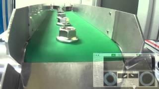 Automatic vision system for inspection weld nut