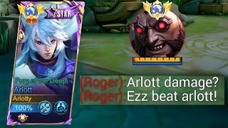 HOW TO DEAL AGAINST ROGER USING ARLOTT DAMAGE!?? | ARLOTT BEST DAMAGE BUILD - MLBB