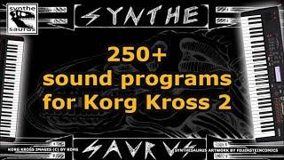 250 plus sounds for Korg Kross 2