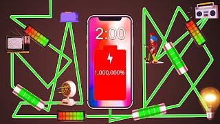 Overcharging Phone Battery 1,000,000% [2 Minute Timer Bomb] 