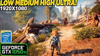 Horizon Zero Dawn GTX 1050 Tİ + İ5 10400F 16GB RAM - 1080p Low, Medium, High, Ultra, Settings