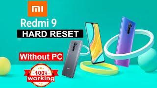 Redmi 9 Hard Reset & Factory Reset | Redmi 9 Pattern Unlock | MIUI 12 (Without PC)