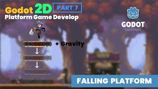 how to make 2D game falling platform Godot | Godot Part 7